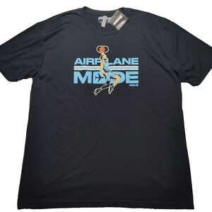 Derrick‎ Jones Jr AIRPLANE MODE Men 2XL BreakingT NBPA Black T-Shirt NEW